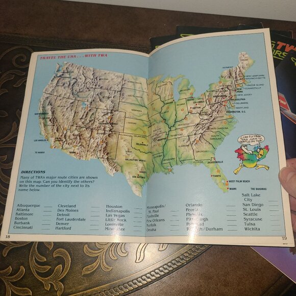 Lot of 5 TWA Airshow Vintage 1986 Activity Books Flying Memorabilia - Picture 5 of 13